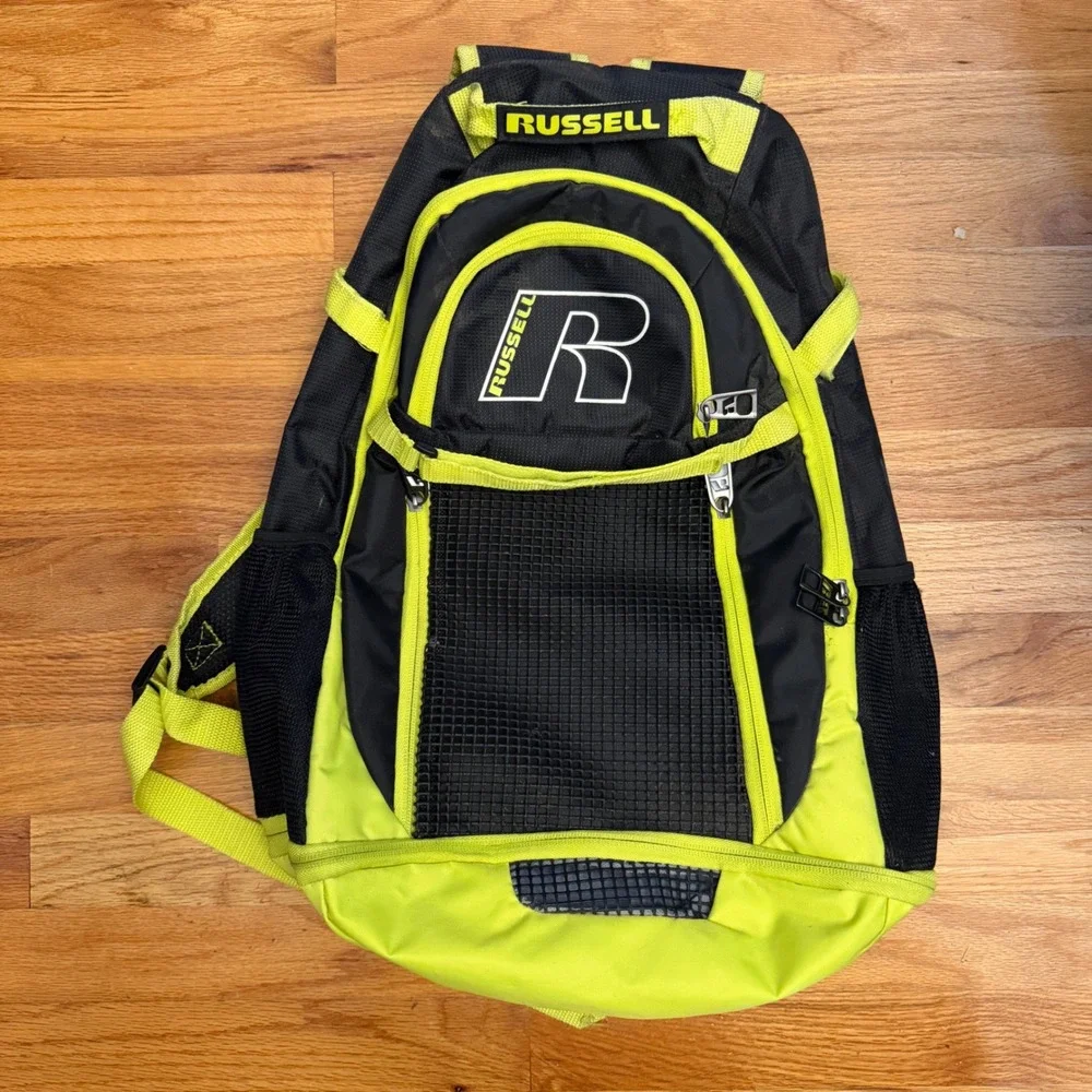Russell Backpack Unisex OS Black Mesh Front Sport Gorpcore Hiking